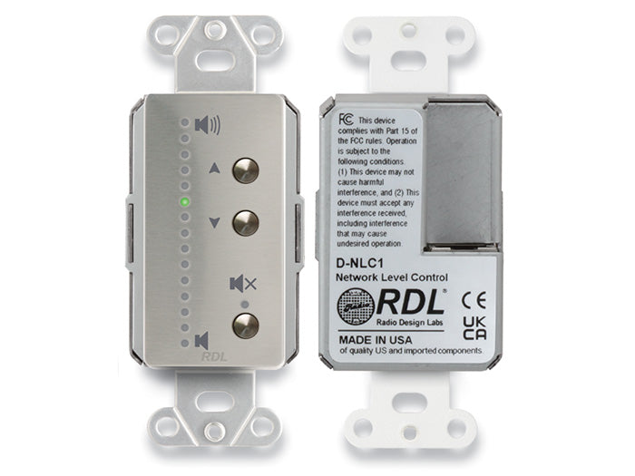 RDL DS-NLC1 Réseau Remote Control Mur Wall Plate