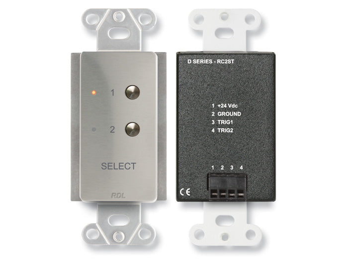 RDL DS-RC2ST Remote Control Wall Plate for STICK-ON System