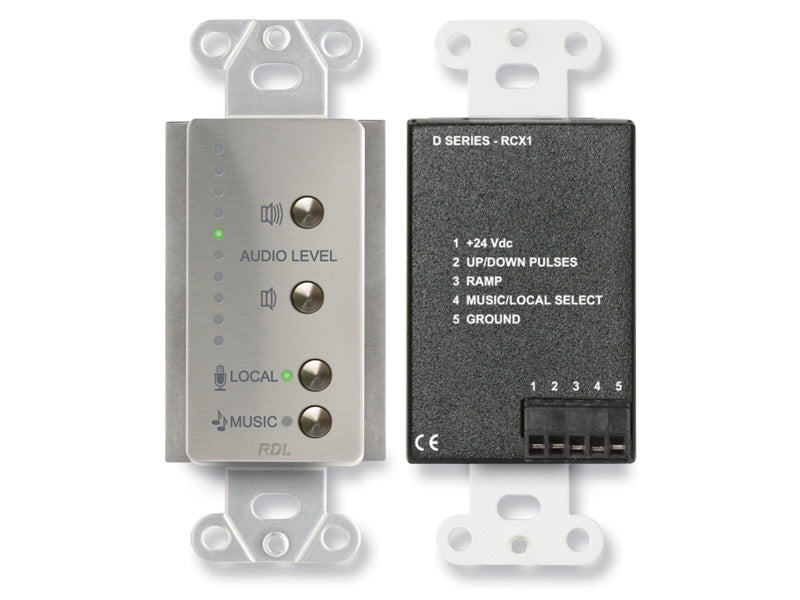 RDL DS-RCX1 Room Control Wall Plate for RCX-5C