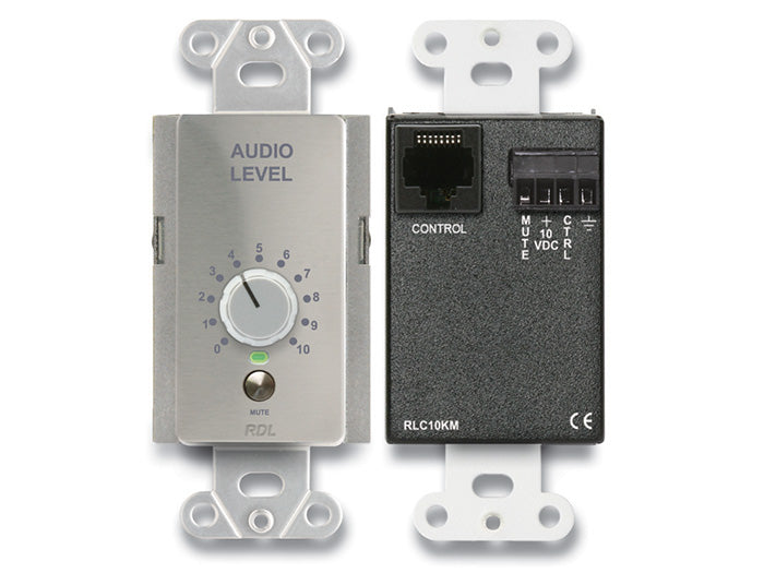 RDL DS-RLC10KM Remote Level Control Wall Plate with Mute Button