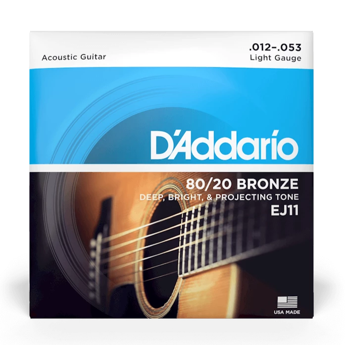 D'Addario EJ11 80/20 Bronze Clair 12-53