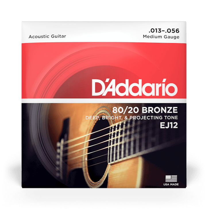 D'Addario EJ12 80/20 Bronze Medium 13-56