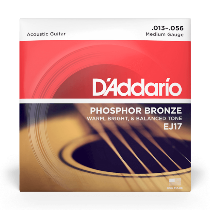 D'Addario EJ17 Phosphor Bronze MEDIUM 13-56