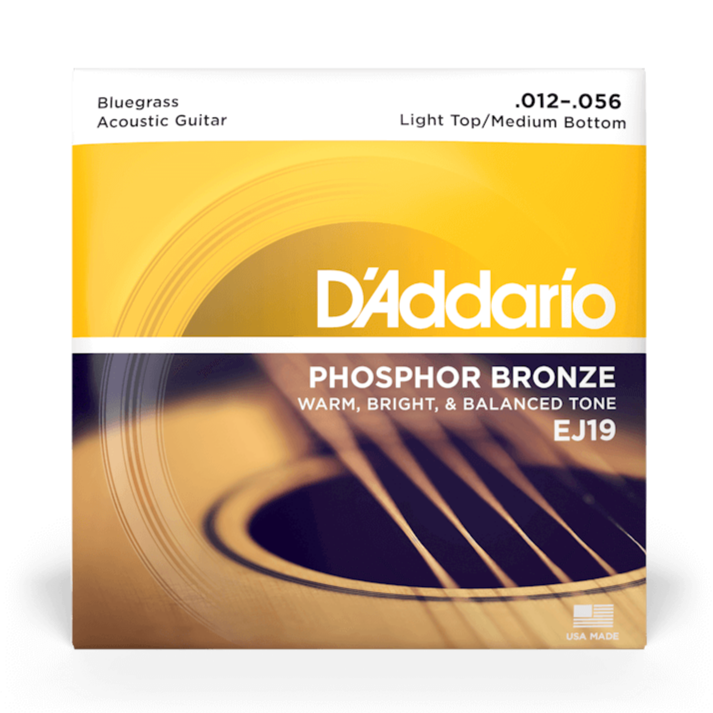 D'Addario EJ19 Phosphor Bronze Blugrass L-Top H-Btm 12-56