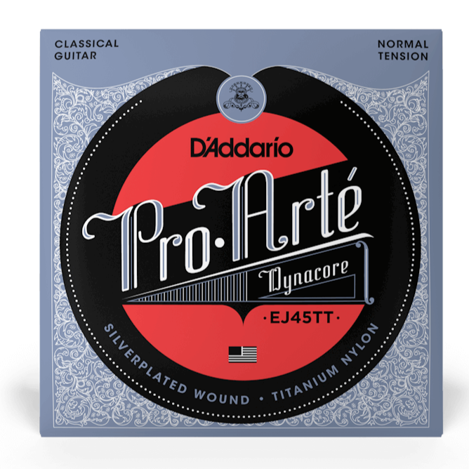 D'Addario EJ45TT ProArte DynaCore Classical Guitar Strings Normal Tension