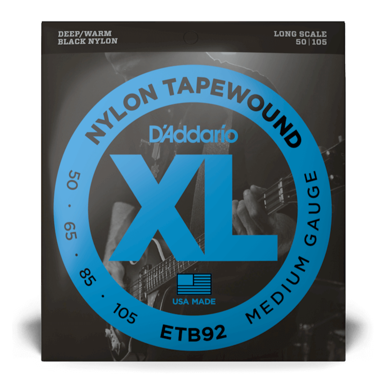 D'Addario ETB92 Tapewound Bass Guitar Strings Medium 50-105 Long Scale