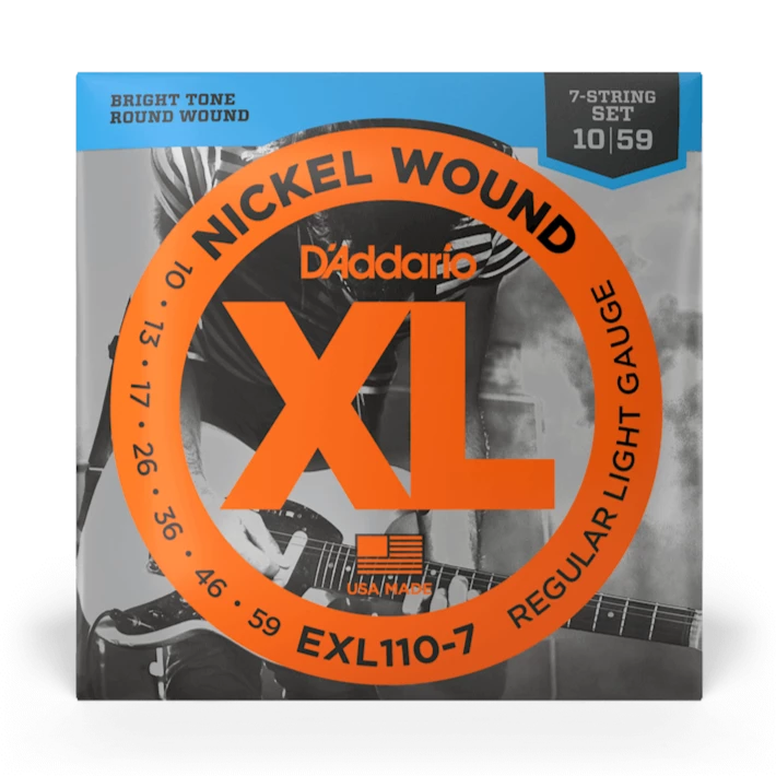 D'Addario EXL110-7 Nickel Wound REG. LIGHT 7-STRING 10-59
