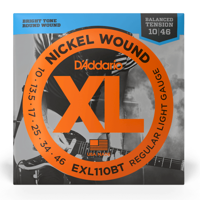 D'Addario EXL110BT Nickel Wound Balanced Tension Electric Guitar Strings 10 to 46