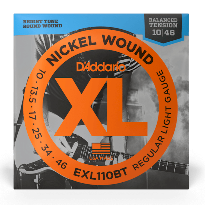 D'Addario EXL110BT Cordes de guitare électrique à tension équilibrée en nickel 10 à 46