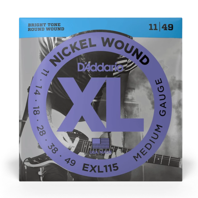 D'Addario EXL115 Nickel enroulé BLUES/JAZZ ROCK 11-49