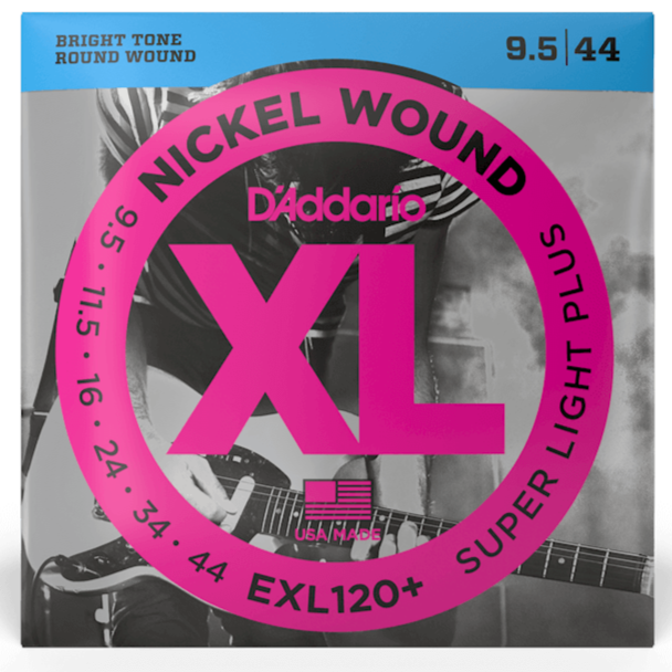 D'Addario EXL120+ Nickel Wound SUPER LIGHT PLUS .095-44