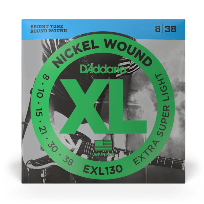 D'Addario EXL130 Nickel Wound EXTRA SUPER LÉGER 08-38