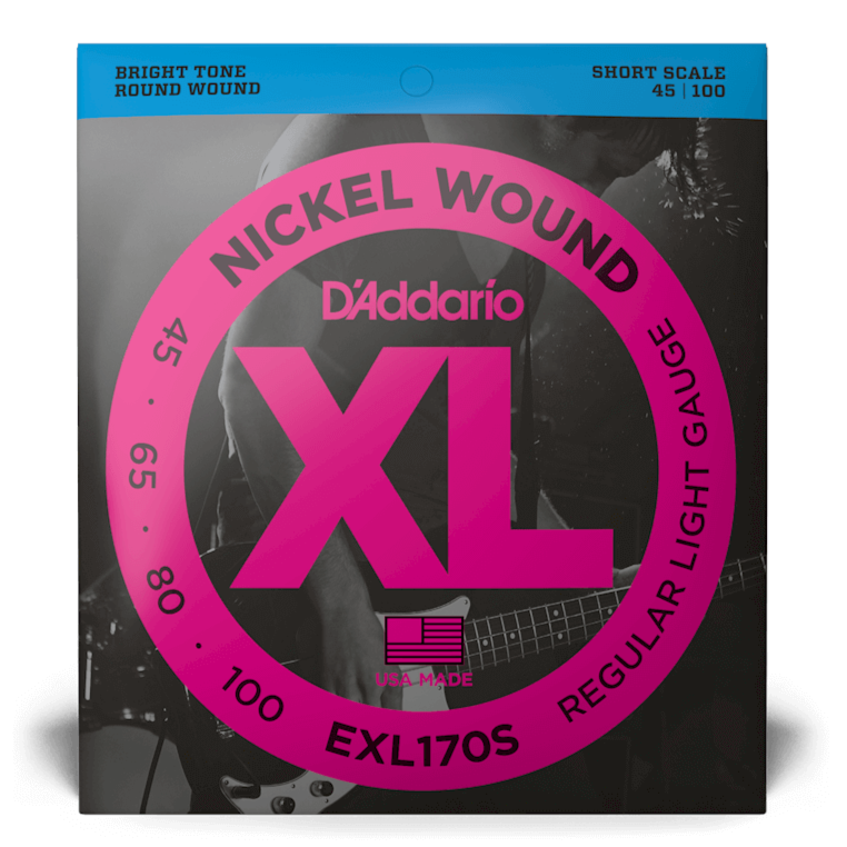 D'Addario EXL170S Nickel Round Wound SHORT SCALE 45-100
