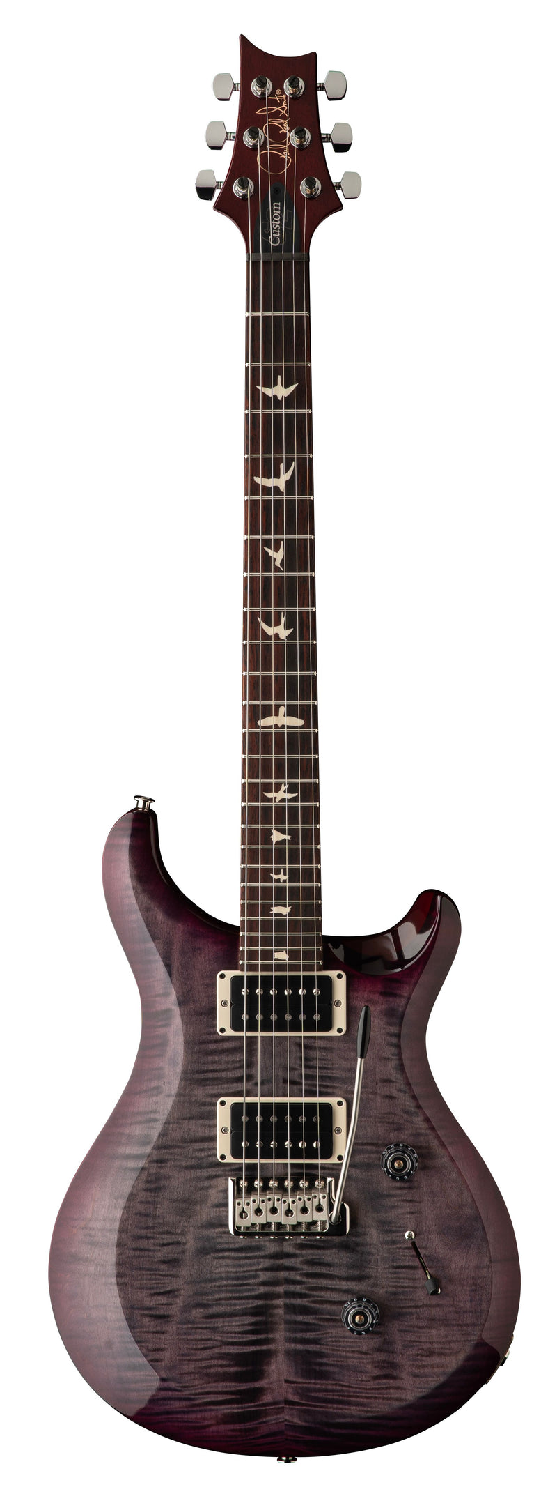 PRS S2 CUSTOM 24 Electric Guitar (Faded Gray Black Purple Burst)