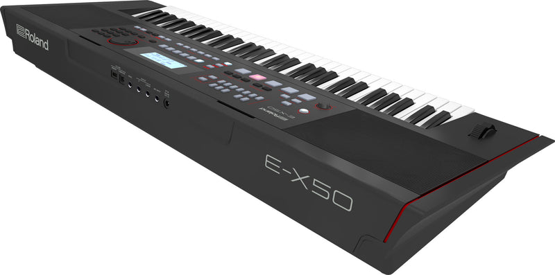 Roland E-X50 61-key Arranger (Black) + FREE Roland RH-5 Around-Ear Stereo Headphones BUNDLE