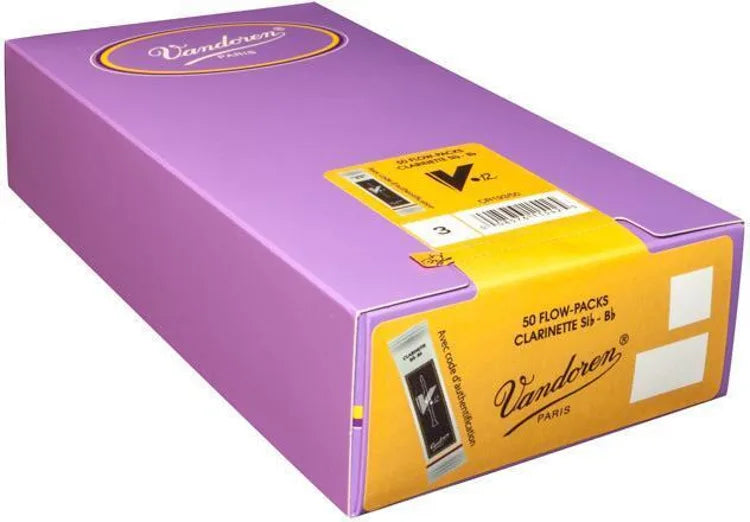 Vandoren CR1925/50 Bb Clarinet V12 Reeds 2 ½ Strength (Box of 50)