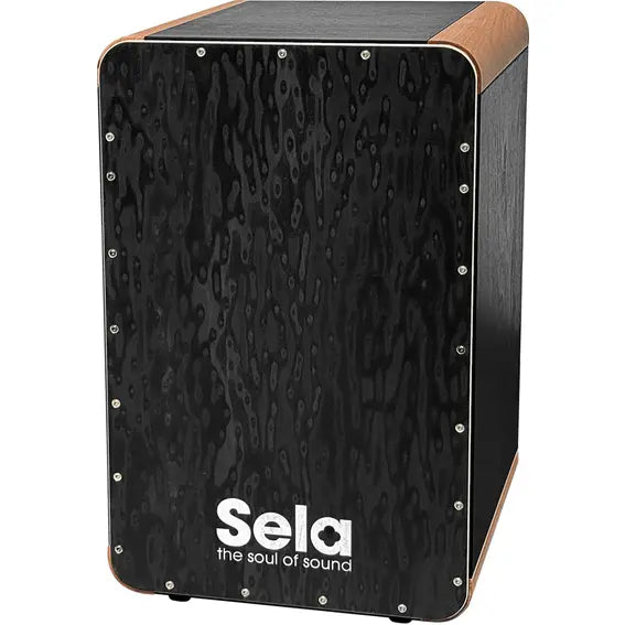 Sela Percussion CASELA Snare Cajon (Black Pearl)  (LIMITED STOCK)