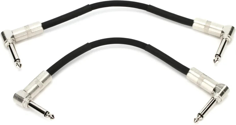 PRS Classic Right Angle to Right Angle Instrument Cable - 6 inch (2 Pack)