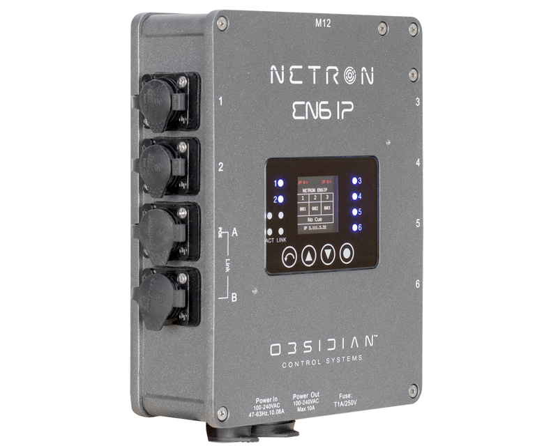 Obsidian EN6 IP IP65 6 Port Ethernet à DMX Gateway