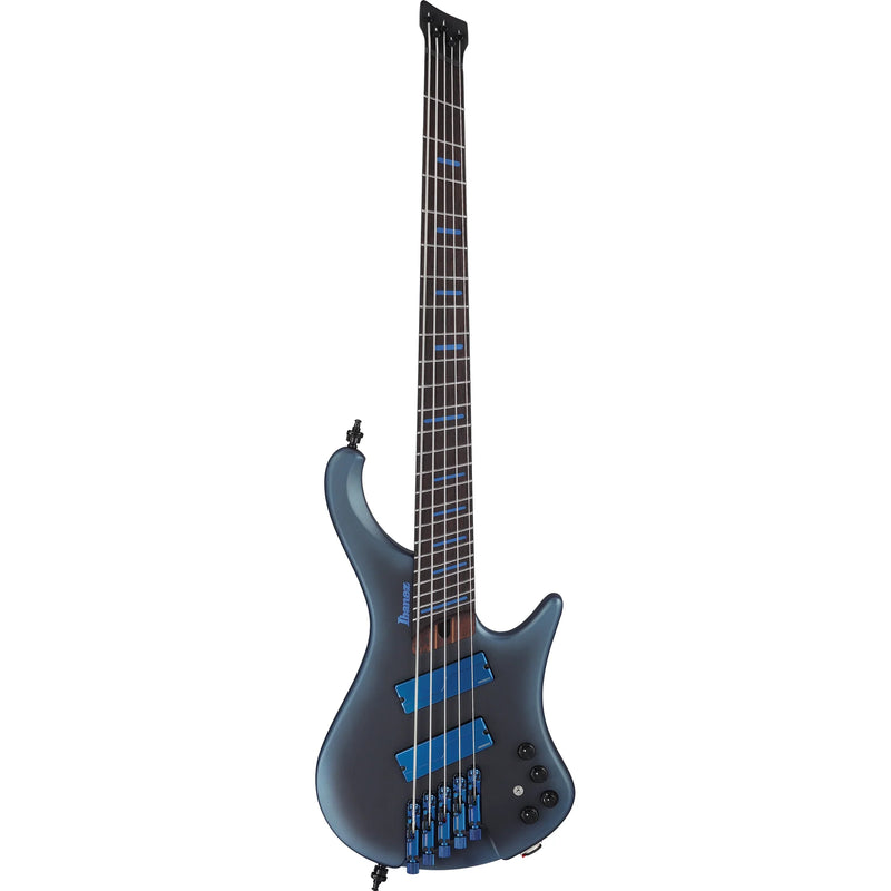 Ibanez EHB5MSBSPMAM 5 String Multi-Scale Headless Electric Bass Guitar (Midnight Arctic Ocean Matte)