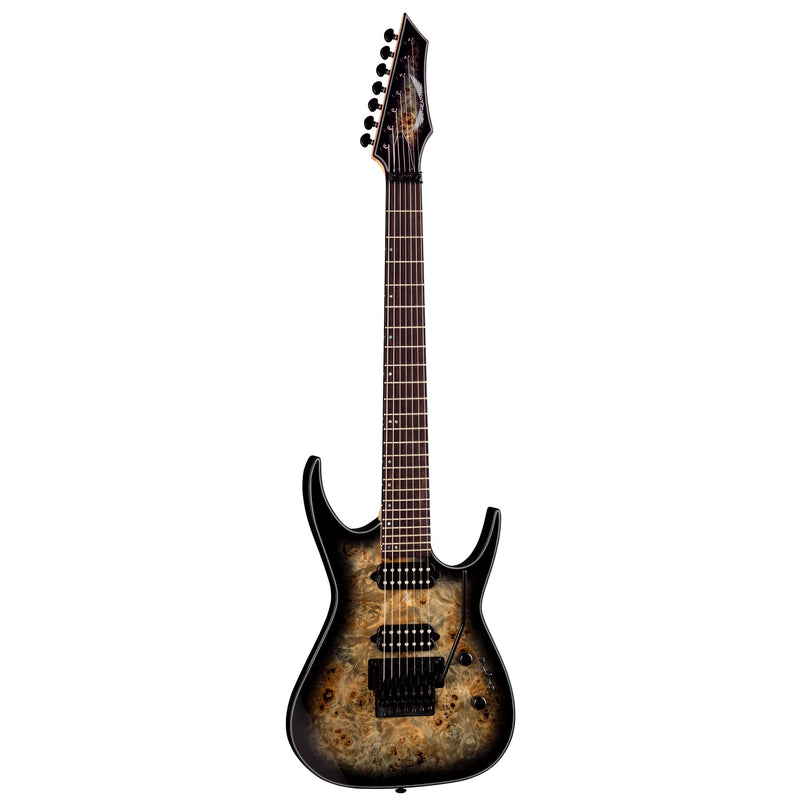 Dean Guitars EXILE SEL 7 F FL NBST Exile Select 7 Strings Floyd Fluence (Nat Black Burst)