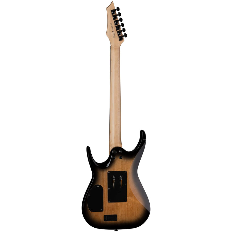 Dean Guitars EXILE SEL F FL NBST Exile Select Floyd Fluence Electric Guitar (Nat Black Burst)