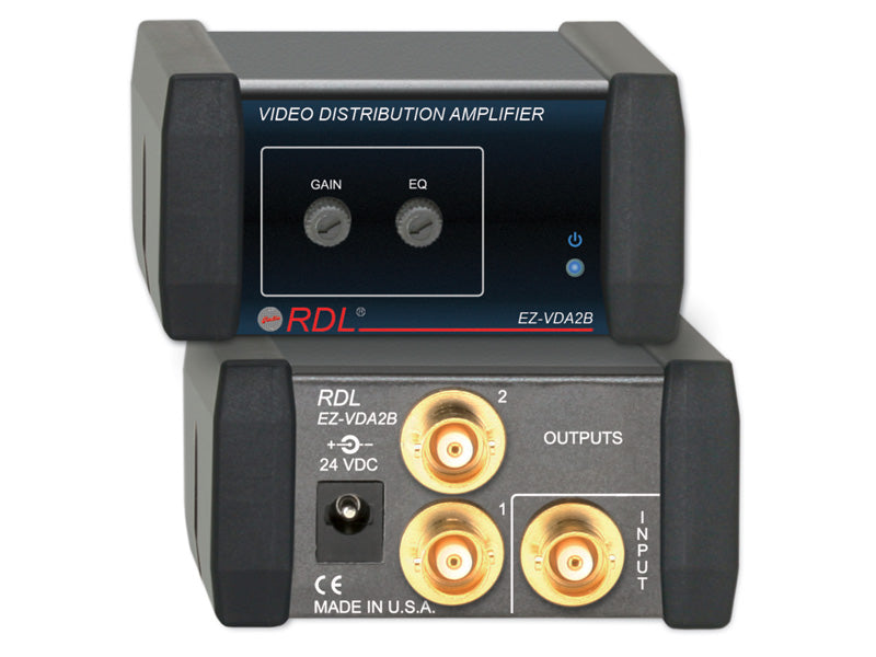 RDL EZ-VDA2B Video Distribution Amplifier - 1x3 BNC NTSC/PAL
