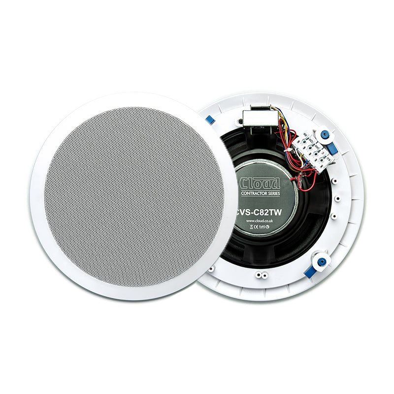 Cloud Electronics CVS-C82TW Ceiling Speaker (White) - 8"