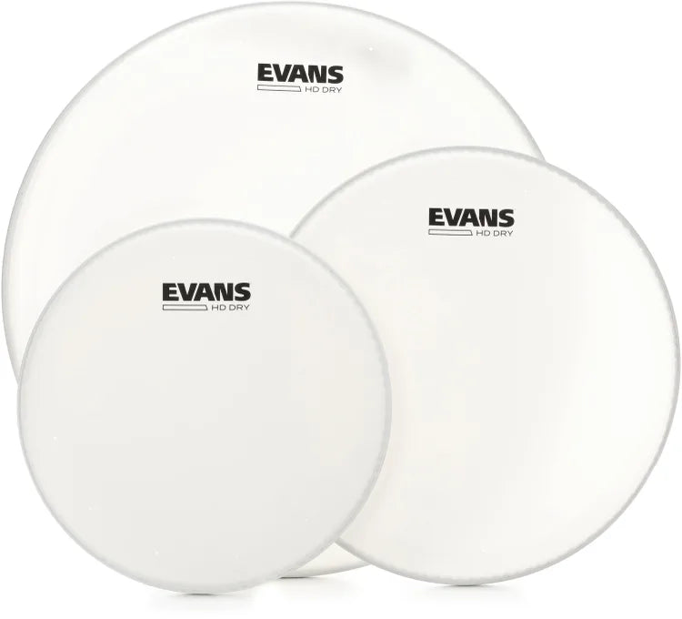 Evans ETP-HDD-R HD Dry Coated 3 Piece Tom Pack - 10", 12", 16"