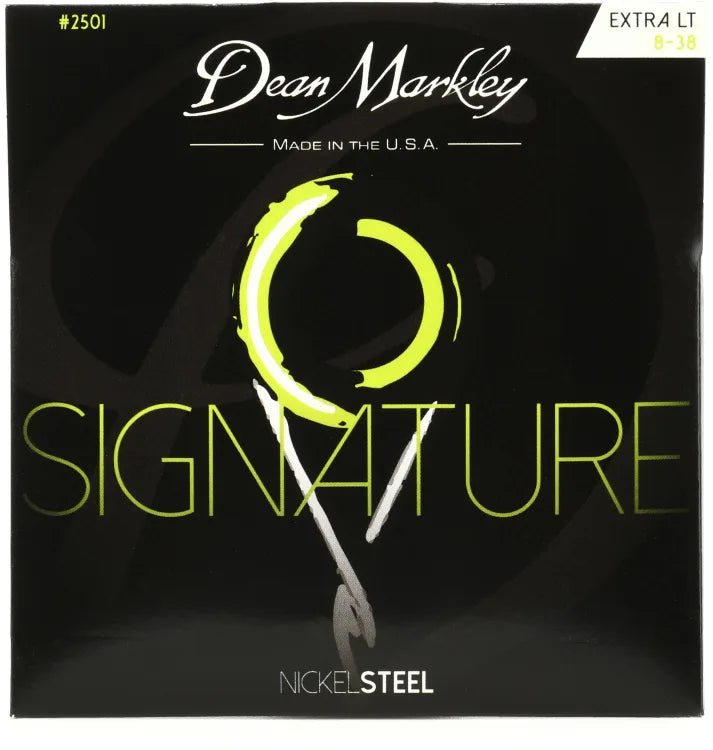 Dean Markley 2501 Signature Series NickelSteel Electric Guitar Strings .008-.038 Extra Light
