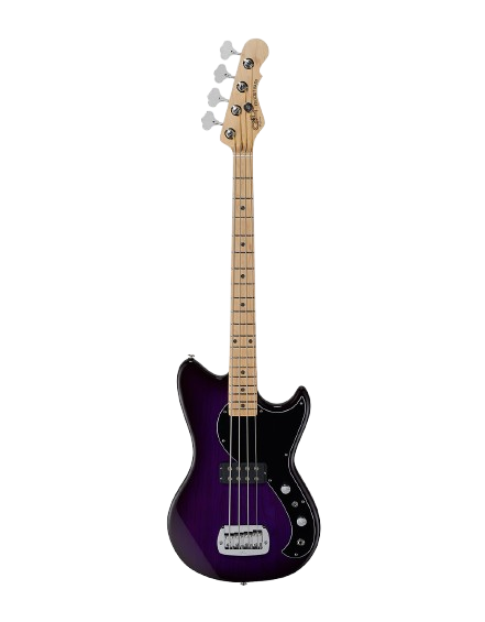 G&L FDFALB-PPB-MP Fullerton Deluxe Fallout Short Scale Electric Bass Guitar (Purpleburst)