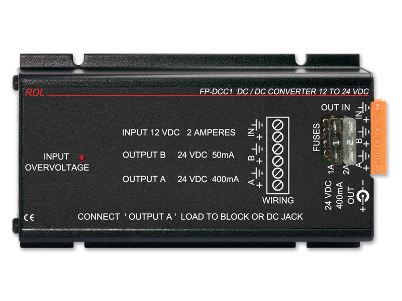 RDL FP-DCC1 12 VDC à 24 VDC Convertisseur