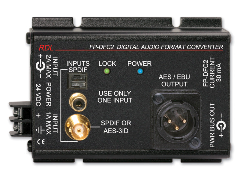 Convertisseur de format audio numérique RDL FP-DFC2