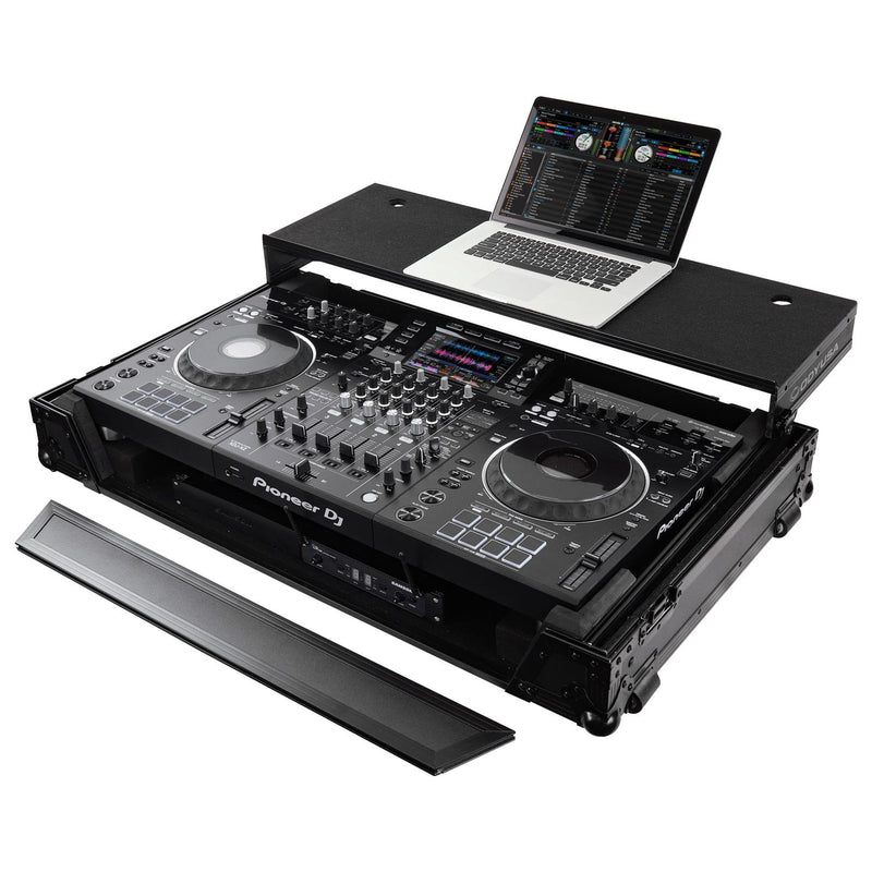 Odyssey FZGSXDJXZW1BL Pioneer XDJ-XZ Black Label Glide Style Case w/Wheels and 1U Rack (DEMO)