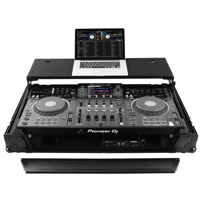 Odyssey FZGSXDJXZW1BL Pioneer XDJ-XZ Black Label Glide Style Case w/Wheels and 1U Rack (DEMO)