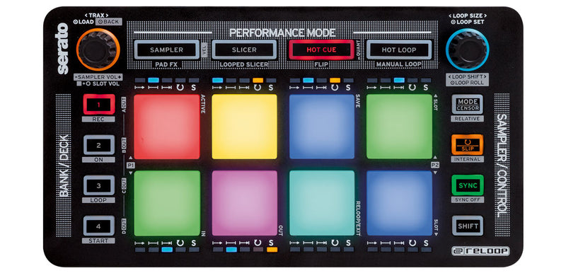 Reloop NEON Dj Pad Controller For Serato Dj With 8 Touch-Sensitive