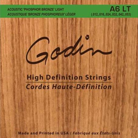 Godin Guitars A6 LT Acoustic Guitar HD Strings