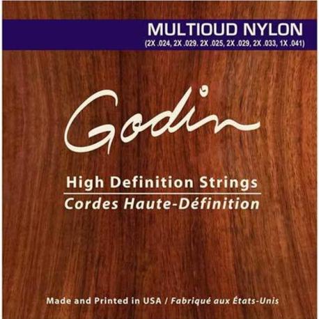 Gitin Guitars Multioud Nylon Electric Guitar Strings - 11 cordes