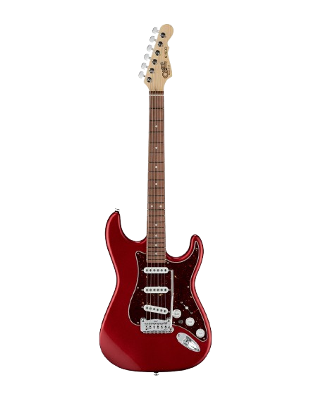 G&L FDS500-CAR-CR Fullerton Deluxe S500 Electric Guitar (Candy Apple Red)
