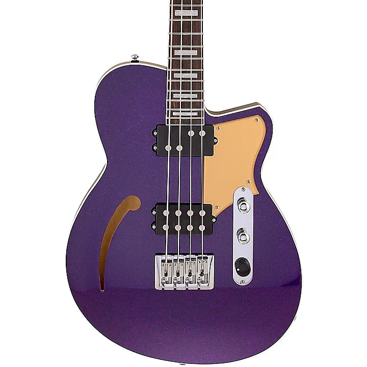 Reverend LINH LEE LINHBACKER Semi-Hollow Bass (Purple Sparkle)