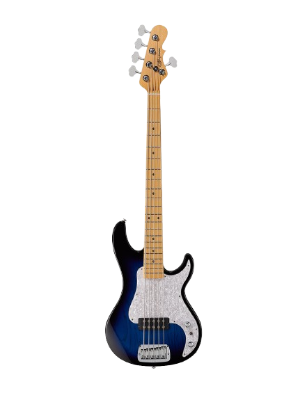 G&L FDKIL5-BLB-MP Fullerton Deluxe Kiloton 5 String Electric Bass Guitar (Blueburst)