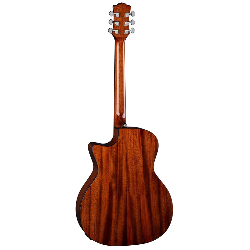 Luna GYPSY EXOTIC Acoustic/Electric Guitar (Black/White Ebony)