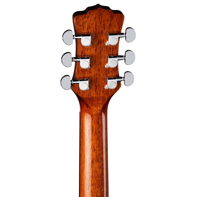 Luna GYPSY EXOTIC Acoustic/Electric Guitar (Black/White Ebony)