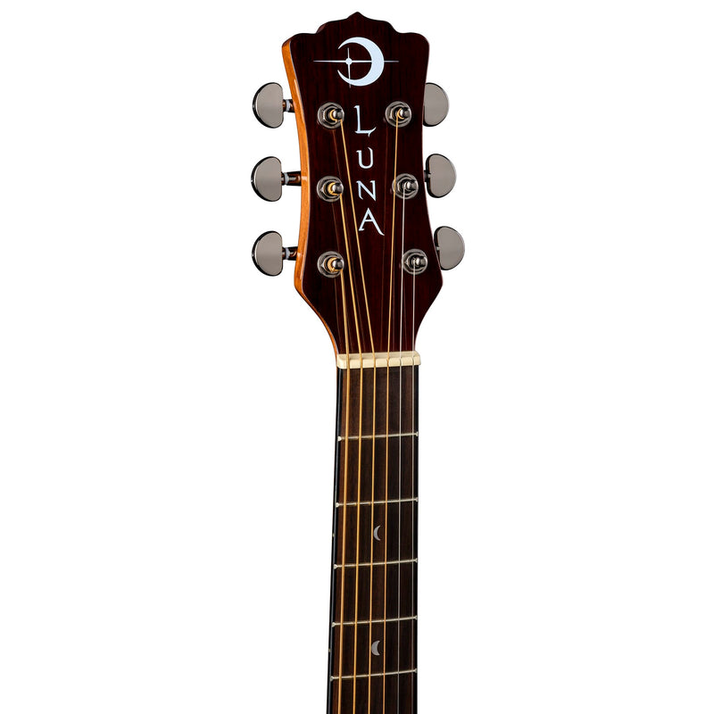 Luna GYP E ZBR Gypsy Exotic Zebrawood Acoustic/Electric Guitar (Gloss Natural)