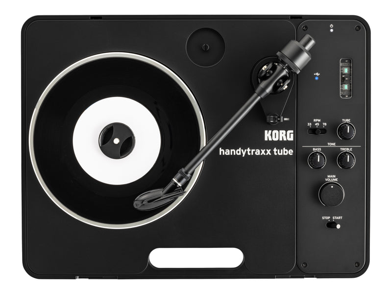 Korg HANDYTRAXX TUBE J Limited Edition Portable Record Player With Jico Cartridge