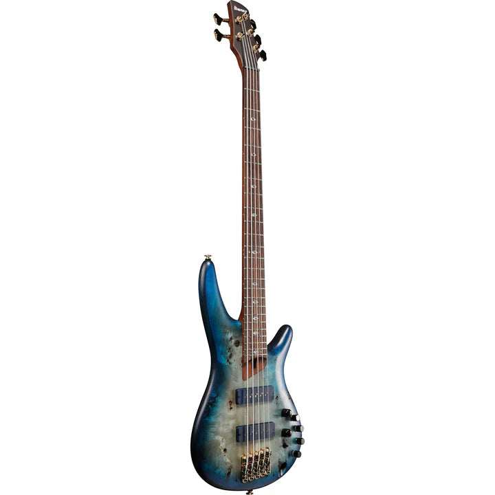 Ibanez SR6605GFB 5 String Electric Bass Guitar (Ghost Fleet Blue Burst)