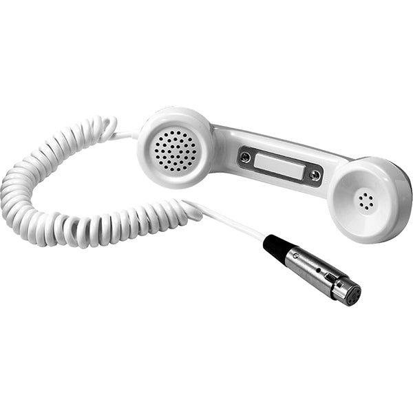 RTS HS-6A Telephone Style Push-to-Talk Handset for Intercoms (White)