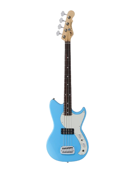 G&L FDFALB-HIM-CR Fullerton Deluxe Fallout Short Scale Electric Bass Guitar (Himalayan Blue)