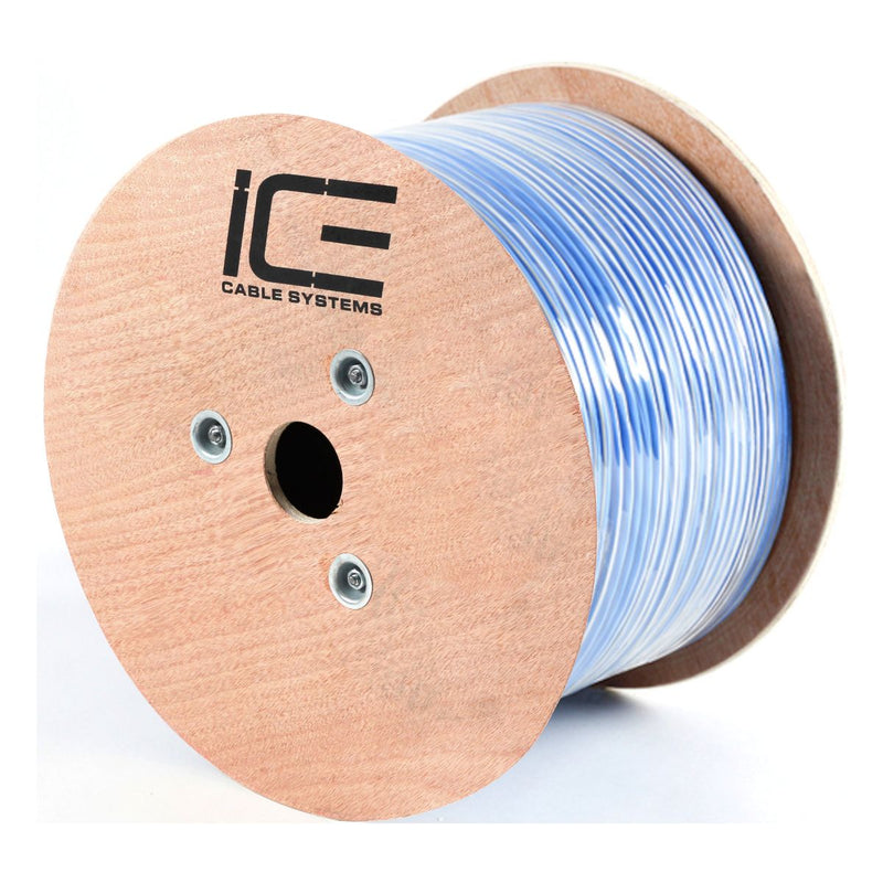 Ice Cable CAT6/P/SHIELDED/BLU Cat6 Plenum Shielded Cable - 1000ft Spool (Blue)