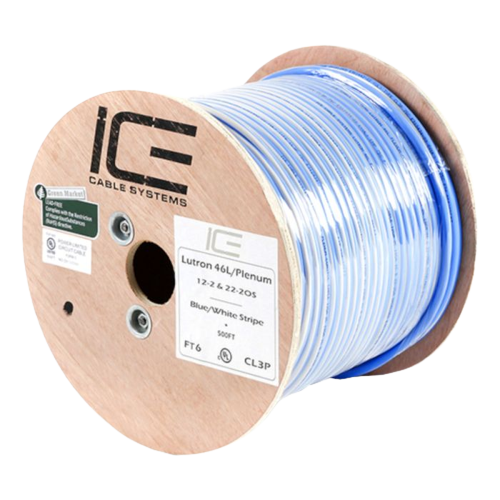 Ice Cable LUTRON46L/QSL/P/1000 Plenum 22-2+ 12-2 + 18-1 Câble Lutron - Bobine de 1000 pieds